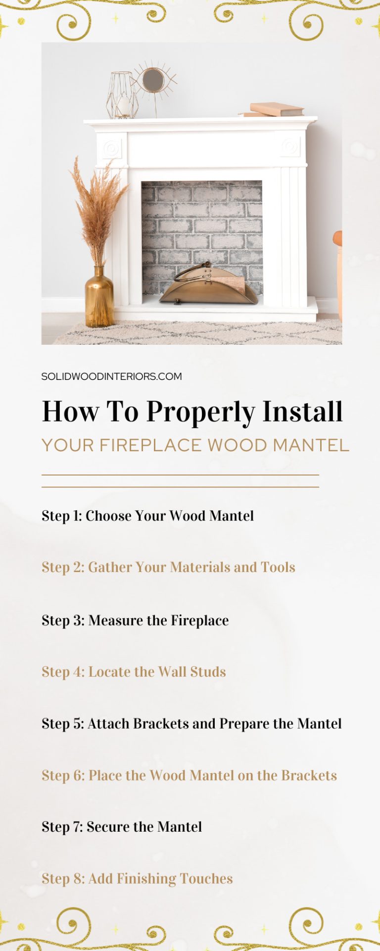 How To Properly Install Your Fireplace Wood Mantel